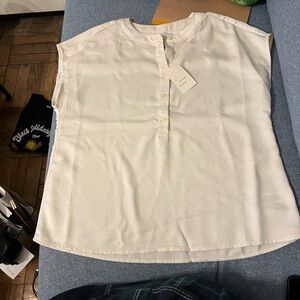 A New Day Off-White Sleeveless Blouse